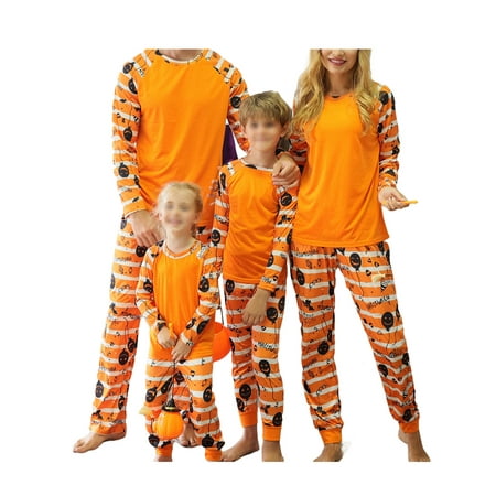 Halloween Family Pajamas Matching Sets Long Sleeve Pj Set Parent-Child Pajamas Pumpkin Sleepwear Set for Adults and Kids 
Halloween Family Pajamas Matching Sets Long Sleeve Pj Set Parent-Child Pajamas Pumpkin Sleepwear Set for Adults and Kids