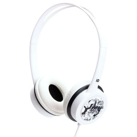 Idance FREE60 White Lightweight Headphones Mic