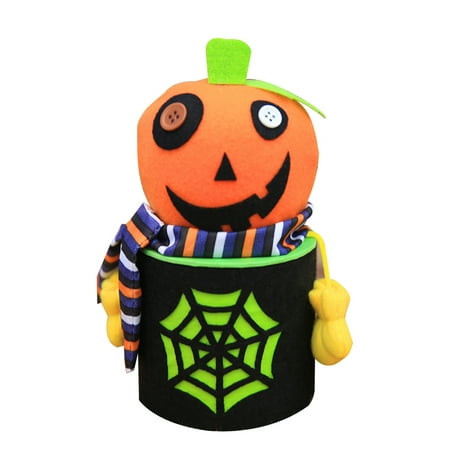 Pumpkin Ghost Zombie Bat Doll Candy Storage Sweet Halloween Candy Box for Child
