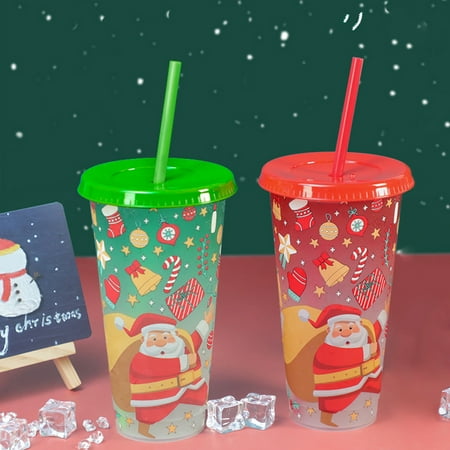 Hariumiu 710ML Christmas Color Changing Cups with Lids Straws Reusable Food-Grade Santa Claus Design Cups for Adults Kids Prevents Straw Slipping Leak-Proof Xmas Gift
Hariumiu 710ML Christmas Color Changing Cups with Lids Straws Reusable Food-Grade Santa Claus Design Cups for Adults Kids Prevents Straw Slipping Leak-Proof Xmas Gift