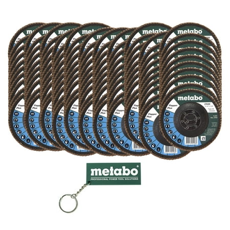 Metabo 629420000 4-1/2 x 7/8 Flapper Plus 60 7/8 T29 60 Grit Fiberglass Flap Disc 100 Pack
Metabo 629420000 4-1/2 x 7/8 Flapper Plus 60 7/8 T29 60 Grit Fiberglass Flap Disc 100 Pack