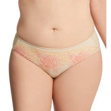 Women s Elila 3918 Swiss Embroidery Microfiber Panty (Nude 5X)