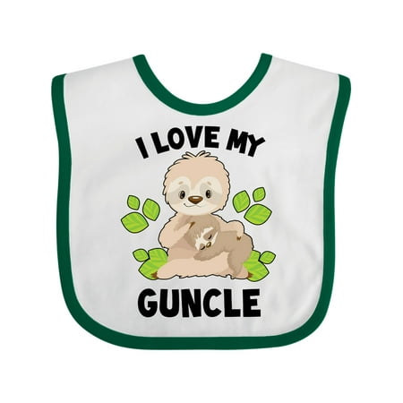 Inktastic Cute Sloth I Love My Guncle with Green Leaves Gift Baby Boy or Baby Girl Bib
Inktastic Cute Sloth I Love My Guncle with Green Leaves Gift Baby Boy or Baby Girl Bib