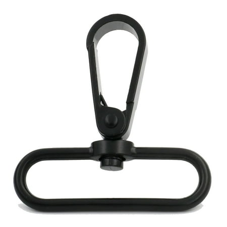 Fenggtonqii 2 Swivel Bolt Snap Hook Lobster Claw Clasp Trigger Spring Loaded Clip Oval-Ring Ended Black - Pack of 2
Fenggtonqii 2 Swivel Bolt Snap Hook Lobster Claw Clasp Trigger Spring Loaded Clip Oval-Ring Ended Black - Pack of 2