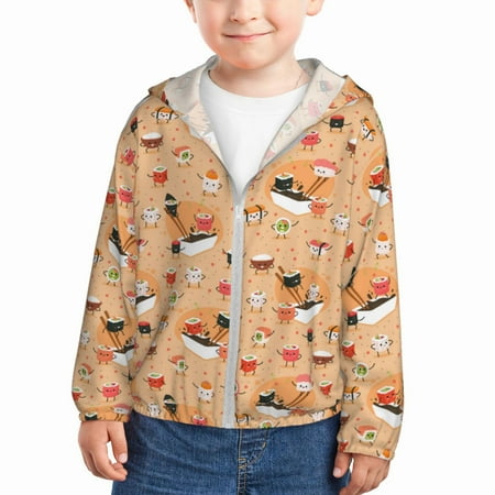 Gaeub Funny Sushi Print Athletic Sun Protection Hoodie for Kids Long Sleeve Outdoor UV Shirt Running Fishing Top for Boys Girls-4 Years
Gaeub Funny Sushi Print Athletic Sun Protection Hoodie for Kids Long Sleeve Outdoor UV Shirt Running Fishing Top for Boys Girls-4 Years