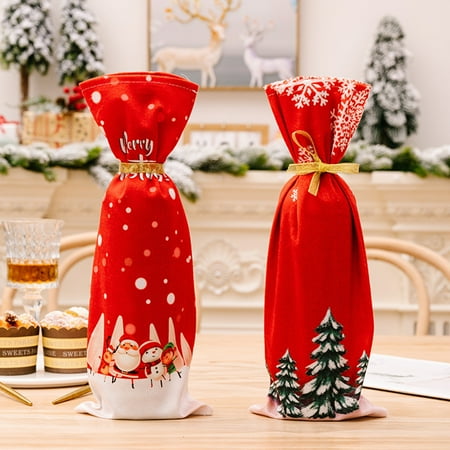 Tear-Resistant Wine Bottle Bag - Cartoon Patterned - Enhance the Atmosphere - Red Wine Bottle Dust-proof Bag for Xmas Themes
Tear-Resistant Wine Bottle Bag - Cartoon Patterned - Enhance the Atmosphere - Red Wine Bottle Dust-proof Bag for Xmas Themes