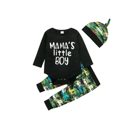 Newborn Baby Boy Pants Set Bow Tie Clothes Long Sleeve Letter Bodysuit Camo Pants Hat Outfits
Newborn Baby Boy Pants Set Bow Tie Clothes Long Sleeve Letter Bodysuit Camo Pants Hat Outfits
