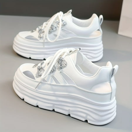 DONGGTGDZ Comfortable Women‘s Glitter Design Platform Sneakers with Breathable Casual Lace Up Outdoor Shoes - Stay Stylish and Active
DONGGTGDZ Comfortable Women‘s Glitter Design Platform Sneakers with Breathable Casual Lace Up Outdoor Shoes - Stay Stylish and Active