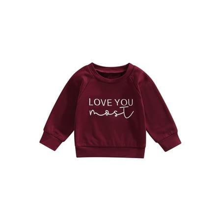 Calsunbaby Toddler Baby Girls Boys Sweatshirts Letter Print Round Neck Long Sleeve Pullovers Spring Autumn Casual Tops Wine Red 3-4 Years
Calsunbaby Toddler Baby Girls Boys Sweatshirts Letter Print Round Neck Long Sleeve Pullovers Spring Autumn Casual Tops Wine Red 3-4 Years