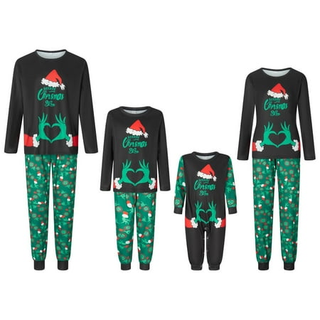 TKing Fashion Grinch Holiday Christmas Pajamas Family Matching Pjs Set Xmas Jammies for Couples Youth Baby 12 Months Baby
TKing Fashion Grinch Holiday Christmas Pajamas Family Matching Pjs Set Xmas Jammies for Couples Youth Baby 12 Months Baby