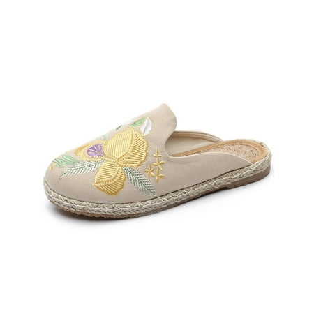 Rotosw Ladies Flats Round Toe Slippers Slip On Casual Shoes Women s Mules Lady Breathable Flat Loafers Beige 5.5
Rotosw Ladies Flats Round Toe Slippers Slip On Casual Shoes Women s Mules Lady Breathable Flat Loafers Beige 5.5