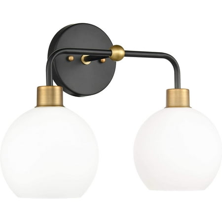 Liara Lukasa Modern Bathroom Vanity Lights Fixtures 2-Lights Over Mirror Lighting Matte Black and Gold Vanity Lights for Bathroom Light Fixtures Frosted Glass Covers UL Listed
Liara Lukasa Modern Bathroom Vanity Lights Fixtures 2-Lights Over Mirror Lighting Matte Black and Gold Vanity Lights for Bathroom Light Fixtures Frosted Glass Covers UL Listed