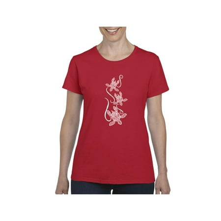 Hawaiian Sea Turtle Hawaii Women Shirts T-Shirt Tee