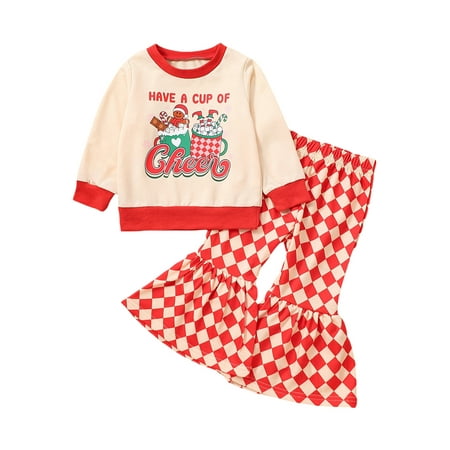 xingqing 0-4Y Christmas Toddler Baby Girls Pants Set Long Sleeve Letters Print Sweatshirt + Bell Bottom Pants for Autumn Red Rhombus 12-18 Months
xingqing 0-4Y Christmas Toddler Baby Girls Pants Set Long Sleeve Letters Print Sweatshirt + Bell Bottom Pants for Autumn Red Rhombus 12-18 Months