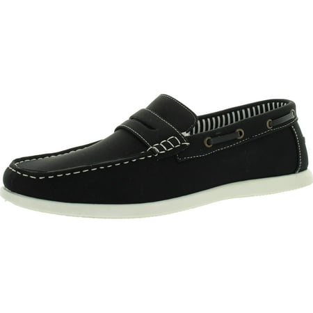 Marco Vitale Mens 32076 Casual Slip On Loafers-Shoes Black 11