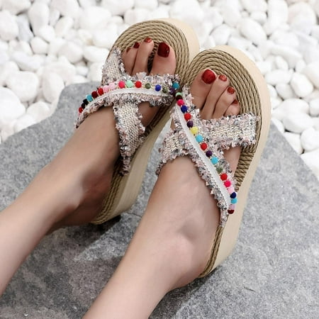 VerPetridure Sandals for Women Flat Summer Boho Hemp Rope Open Toe Slippers Shoes Comfy Tassel Sandals Casual Comfortable Beach Sandals
VerPetridure Sandals for Women Flat Summer Boho Hemp Rope Open Toe Slippers Shoes Comfy Tassel Sandals Casual Comfortable Beach Sandals