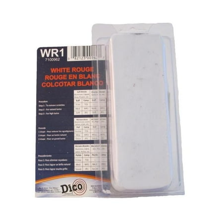 Dico Rouge Buffing Compound for Use with Buffing Wheels White - Brick