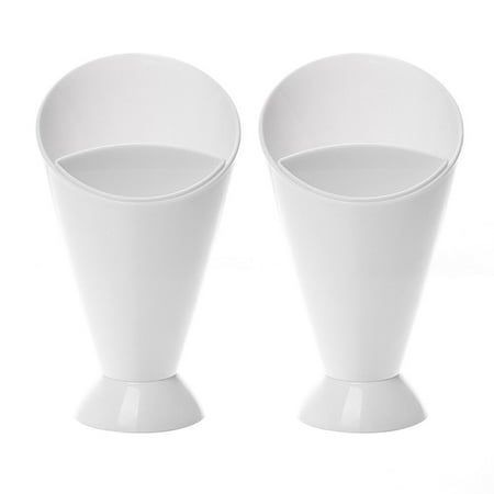 2pcs PP Salad Cup French Fry Cone Dipping Cups Bowls for Home Restaurant Hotel (White)
2pcs PP Salad Cup French Fry Cone Dipping Cups Bowls for Home Restaurant Hotel (White)