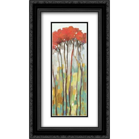 Standing tall I 2x Matted 14x24 Black Ornate Framed Art Print by Pearce, Allison