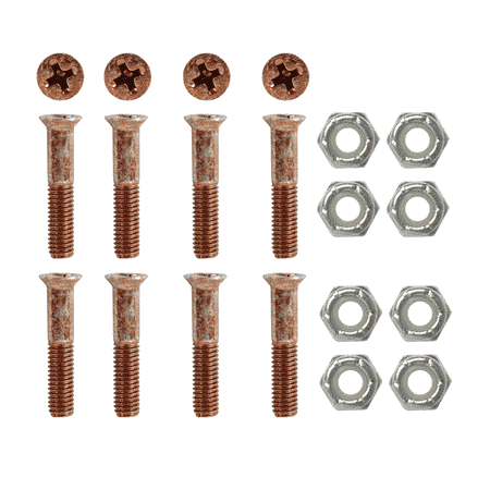 Dime Bag Hardware Skateboard Mounting Nuts and Bolts 1 Phillips - Copper