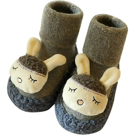 QWZNDZGR Baby Grip Sock Shoe Soft Winter Warm Thick Non Slip Keep Warm Booties Toddler 6-9-12-18-24 Months Slip-On Shoes Socks
QWZNDZGR Baby Grip Sock Shoe Soft Winter Warm Thick Non Slip Keep Warm Booties Toddler 6-9-12-18-24 Months Slip-On Shoes Socks