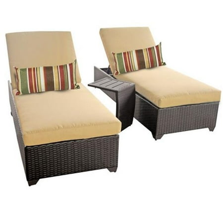 TKC Classic Chaise Lounges Outdoor Wicker Patio Furniture, Set of 2