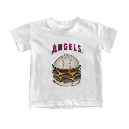 Infant Tiny Turnip White Los Angeles Angels Burger T-Shirt