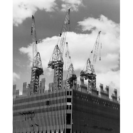 Construction of the World Trade Center Manhattan New York City New York State USA Stretched Canvas - (24 x 36)