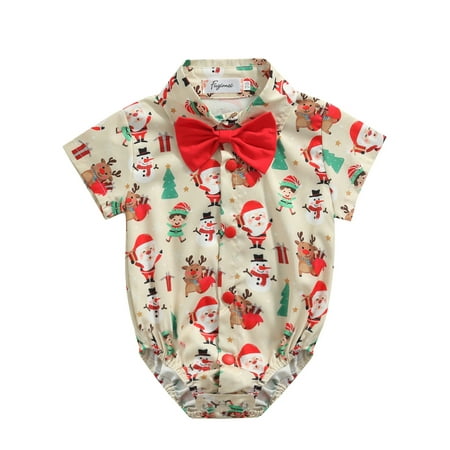 Sunisery Christmas Newborn Infant Baby Boys Clothes Cute Santa Romper Bow Gentleman Suit Xmas Party Clothing Yellow 18-24 Months
Sunisery Christmas Newborn Infant Baby Boys Clothes Cute Santa Romper Bow Gentleman Suit Xmas Party Clothing Yellow 18-24 Months