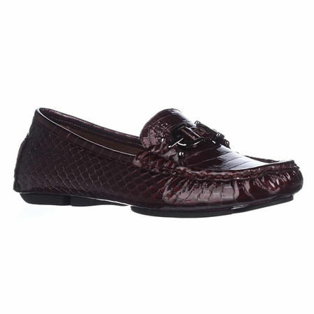 Donald J Pliner Women s Viky Casual Loafer Flats (7 B(M) US Dark Rouge Python)