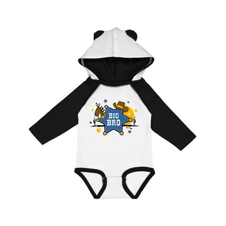 Inktastic Cowboy Big Bro Gift Baby Boy Long Sleeve Bodysuit