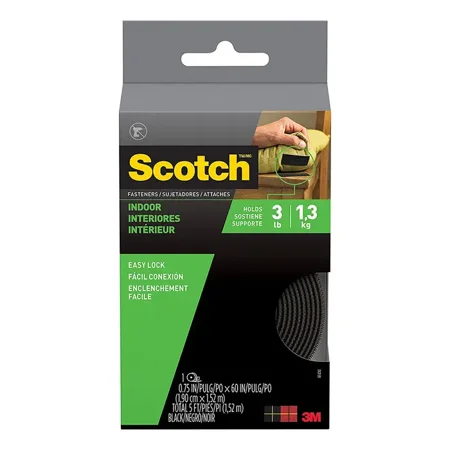 3/4 X 5 3M Rf4741 Black Scotch Fastener Reclosable General Purpose Indoor Fastener
3/4 X 5 3M Rf4741 Black Scotch Fastener Reclosable General Purpose Indoor Fastener