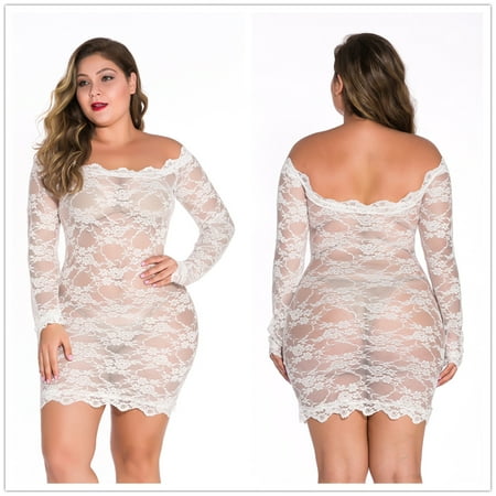 Womens Plus Size Sexy Lingerie Chemise Floral Lace Babydoll See Through Bodysuit Lingerie
Womens Plus Size Sexy Lingerie Chemise Floral Lace Babydoll See Through Bodysuit Lingerie