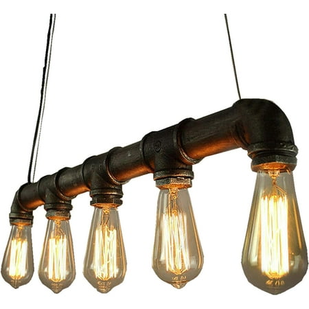 Miumaeov 5 Lights Vintage Water Pipe Industrial Hanging Decor Ceiling Lamp Pendant Light
Miumaeov 5 Lights Vintage Water Pipe Industrial Hanging Decor Ceiling Lamp Pendant Light