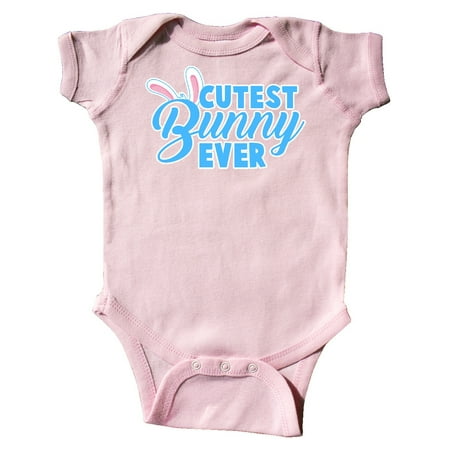 Inktastic Cutest Bunny Ever in Blue Gift Baby Boy Bodysuit