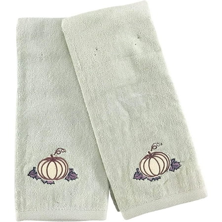 Harvest Fall Hand Towels: Plush Light Grey Cotton Towels with Pumpkin Leaf Design Set of 2 16 x 25 Inch (Mod Harvest)
Harvest Fall Hand Towels: Plush Light Grey Cotton Towels with Pumpkin Leaf Design Set of 2 16 x 25 Inch (Mod Harvest)