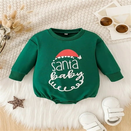 Baby Unisex Cotton Print Autumn Christmas Long Sleeve Romper Bodysuit Clothes Green 60
Baby Unisex Cotton Print Autumn Christmas Long Sleeve Romper Bodysuit Clothes Green 60