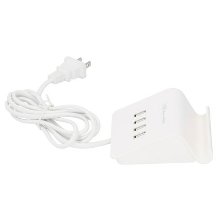 USB Charger 4 Ports Power Adapter with Holder for Android/IOS Phone Tablet White US 100-240V
USB Charger 4 Ports Power Adapter with Holder for Android/IOS Phone Tablet White US 100-240V