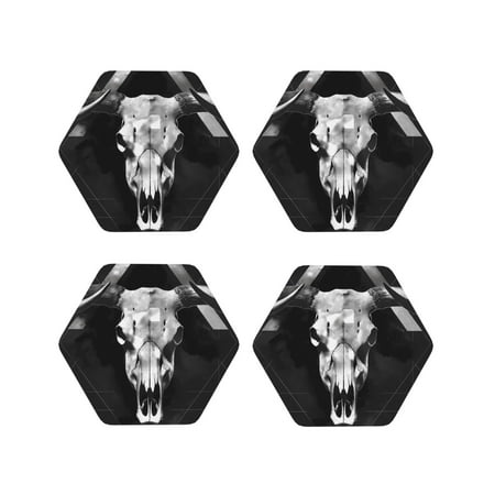 Yiaed White Black Sheep skull Print Leather Coasters for Drinks - Cup Coasters Coffee Table Kitchen Table Bar Home & Office Gifts Handmade Drink Coasters-Hexagon
Yiaed White Black Sheep skull Print Leather Coasters for Drinks - Cup Coasters Coffee Table Kitchen Table Bar Home & Office Gifts Handmade Drink Coasters-Hexagon