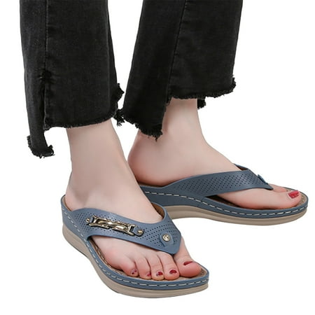 A1 new home gifts for home Women s Shoes Round Toe Fashion Flip Flops Wedge Comfortable Casual Sandals Pu Blue
A1 new home gifts for home Women s Shoes Round Toe Fashion Flip Flops Wedge Comfortable Casual Sandals Pu Blue