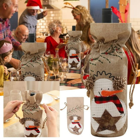 NIUREDLTD Christmas Bottle Sets Christmas Ornaments Red Bags Hotel Restaurant Holiday Dress Up Party Supplies
NIUREDLTD Christmas Bottle Sets Christmas Ornaments Red Bags Hotel Restaurant Holiday Dress Up Party Supplies