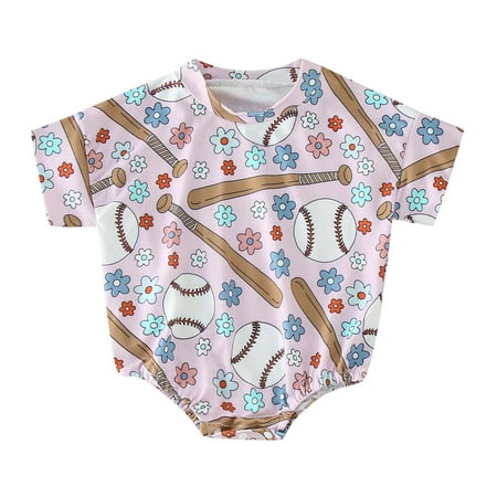MANHUJI Baby Clothes for Girls Newborn Infant Boys Girls Short Sleeve Cartoon Baseball Print Romper Bodysuit Newborn for Children Clothes Baby Sleeper Baby Sleepers 3-6 Months (Pink 80)
MANHUJI Baby Clothes for Girls Newborn Infant Boys Girls Short Sleeve Cartoon Baseball Print Romper Bodysuit Newborn for Children Clothes Baby Sleeper Baby Sleepers 3-6 Months (Pink 80)