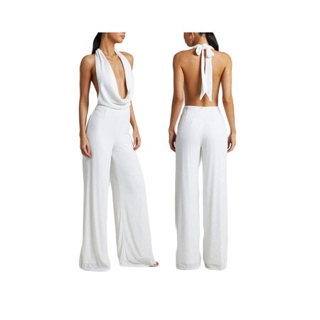 Women Sexy Romper Sleeveless Hanging Neck Bandage Solid Color Casual Party One Piece Jumpsuits
Women Sexy Romper Sleeveless Hanging Neck Bandage Solid Color Casual Party One Piece Jumpsuits