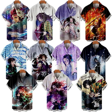 MLFU Demon Slayer Teens Mens Short Sleeve Button Up Shirt Graphic Lapel Print Shirts Summer Costume Up to 8XL
MLFU Demon Slayer Teens Mens Short Sleeve Button Up Shirt Graphic Lapel Print Shirts Summer Costume Up to 8XL