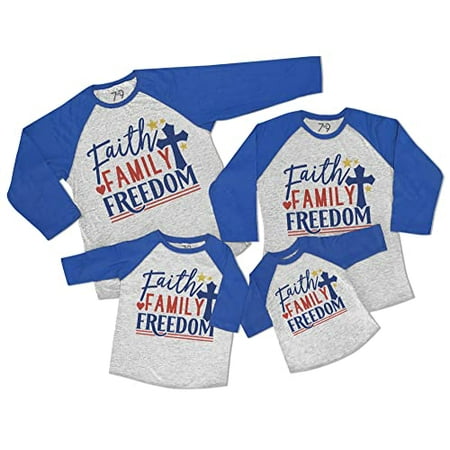 7 ate 9 Apparel Matching Family 4th of July Shirts - Faith Family Freedom Blue Shirt 4T
7 ate 9 Apparel Matching Family 4th of July Shirts - Faith Family Freedom Blue Shirt 4T