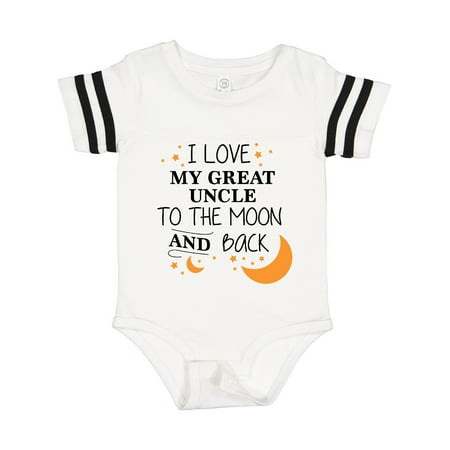 Inktastic I Love My Great Uncle to the Moon and Back Gift Baby Boy or Baby Girl Bodysuit
Inktastic I Love My Great Uncle to the Moon and Back Gift Baby Boy or Baby Girl Bodysuit