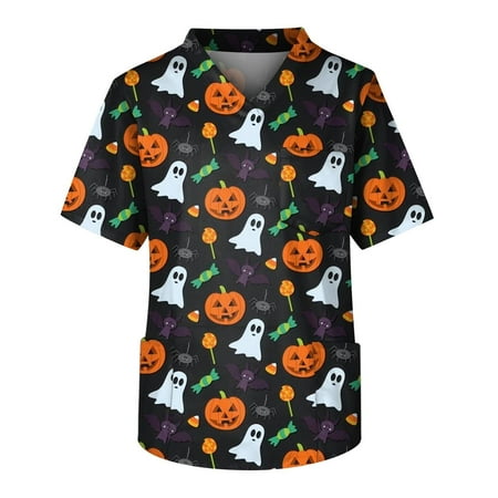 Umitay Navy Blue Scrubs Men s Short Sleeve V Neck Halloween Print Chest Pocket Carer Top
Umitay Navy Blue Scrubs Men s Short Sleeve V Neck Halloween Print Chest Pocket Carer Top