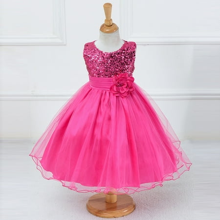 THE WILD Girls Dresses Elegant Tulle Tiered Flower Solid Color O-Neck Sleeveless Midi Prom Dress Hot Pink
THE WILD Girls Dresses Elegant Tulle Tiered Flower Solid Color O-Neck Sleeveless Midi Prom Dress Hot Pink