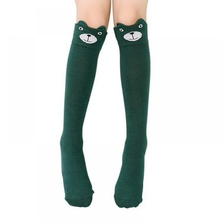 Clearance! New Infant Girl Socks Lovely Cartoon Animal Ears Warm Thigh High Over The Knee Socks Long Stockings For Girls Ladies Leg Warmers