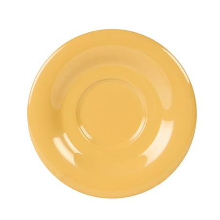 5 1/2 Dia. x 3/4 H Saucer Yellow Melamine Pack of 6